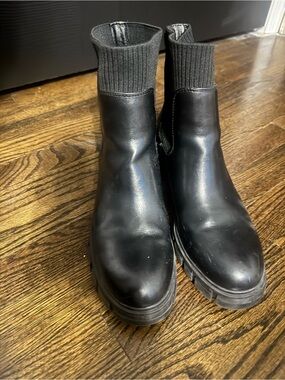 Black Chelsea Sock Booties
